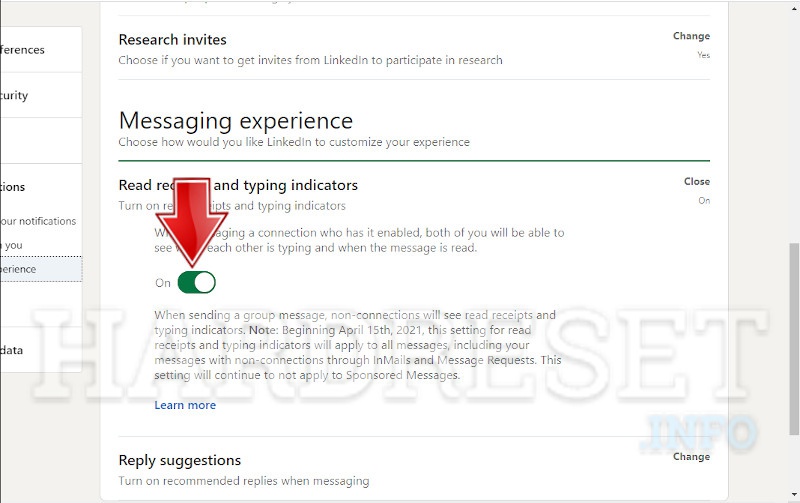 How to Turn Off Read Receipts And Typing Indicators on Linkedin how to