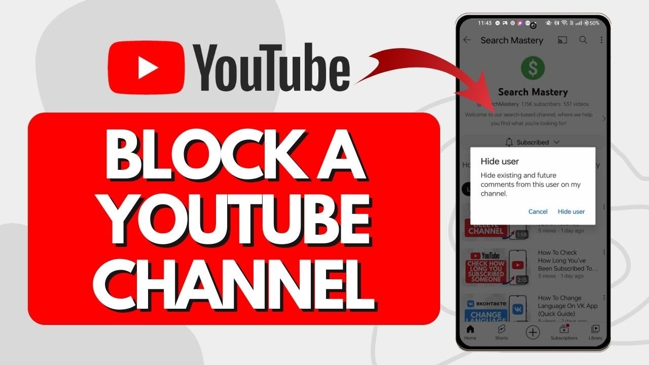 How to Block a Youtube Channel Quick Tutorial YouTube