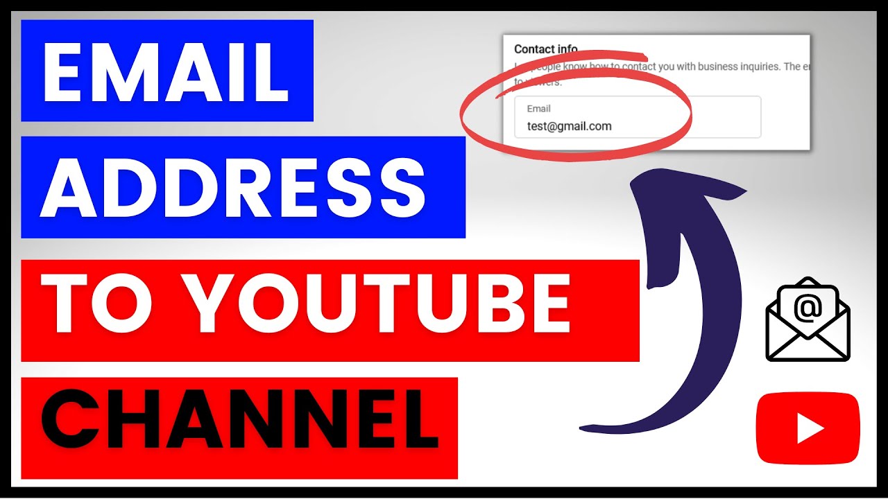 How To Add Email Address To A YouTube Channel in 2025 YouTube