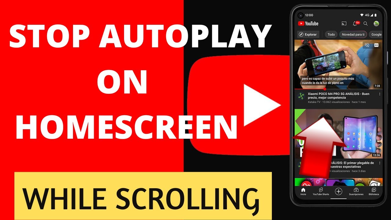 How to turn off autoplay on youtube while scrolling YouTube