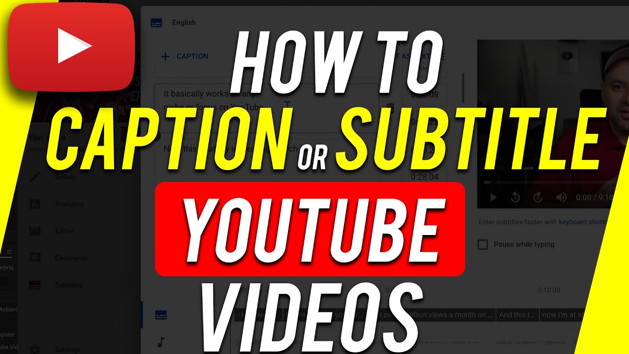 How to Add Captions on YouTube Videos YouTube
