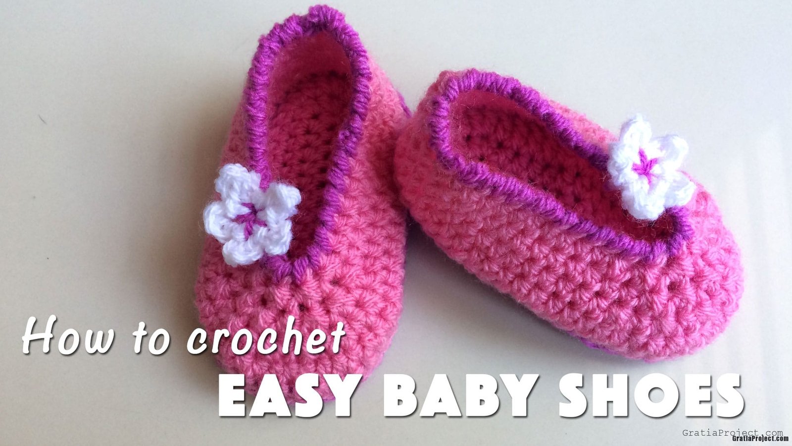 How To Crochet Easy Baby Shoes Gratia Project