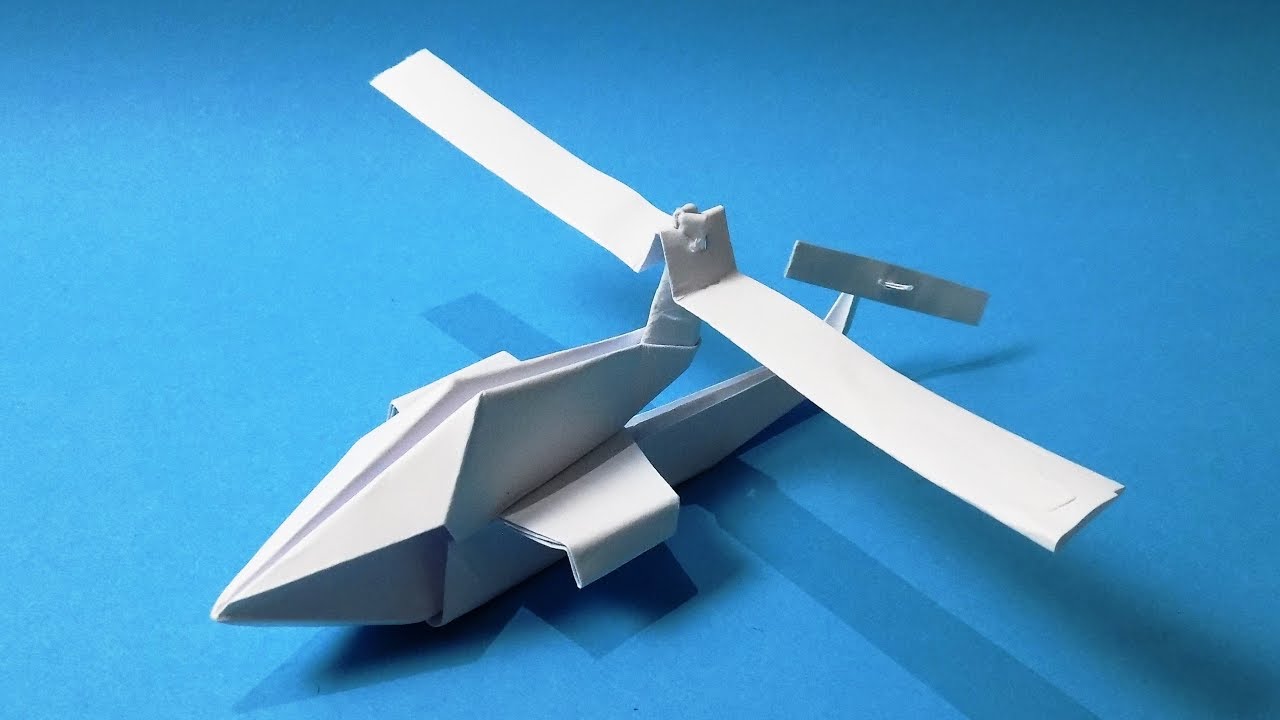 Origami Helicopter How to make a Paper Helicopter YouTube