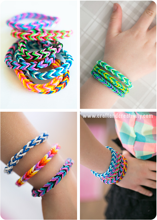 Simple DIY Rubber Band Bracelets No Loom Required