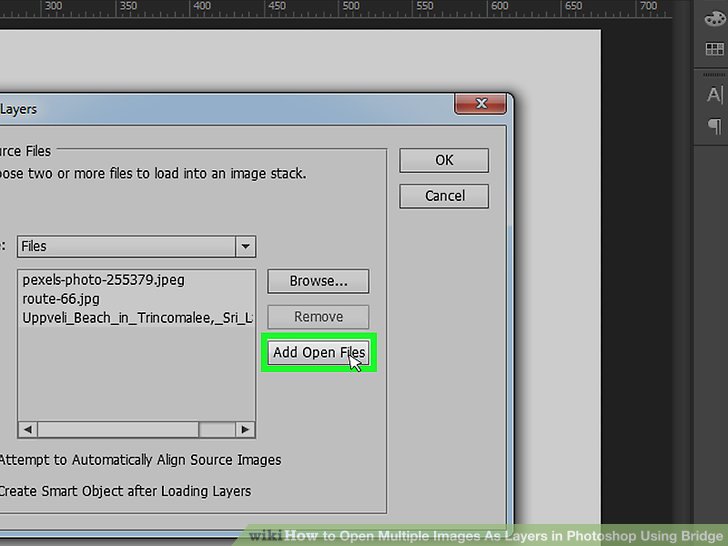 How to Open Multiple Images As Layers in Photoshop Using Bridge