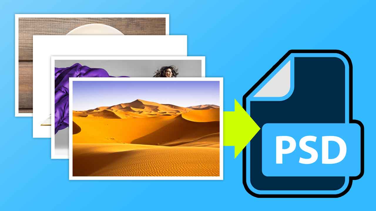 How to Open Multiple Images as Layers in Photoshop CC 2024 Design
