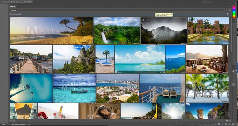 how to access adobe stock in photoshop