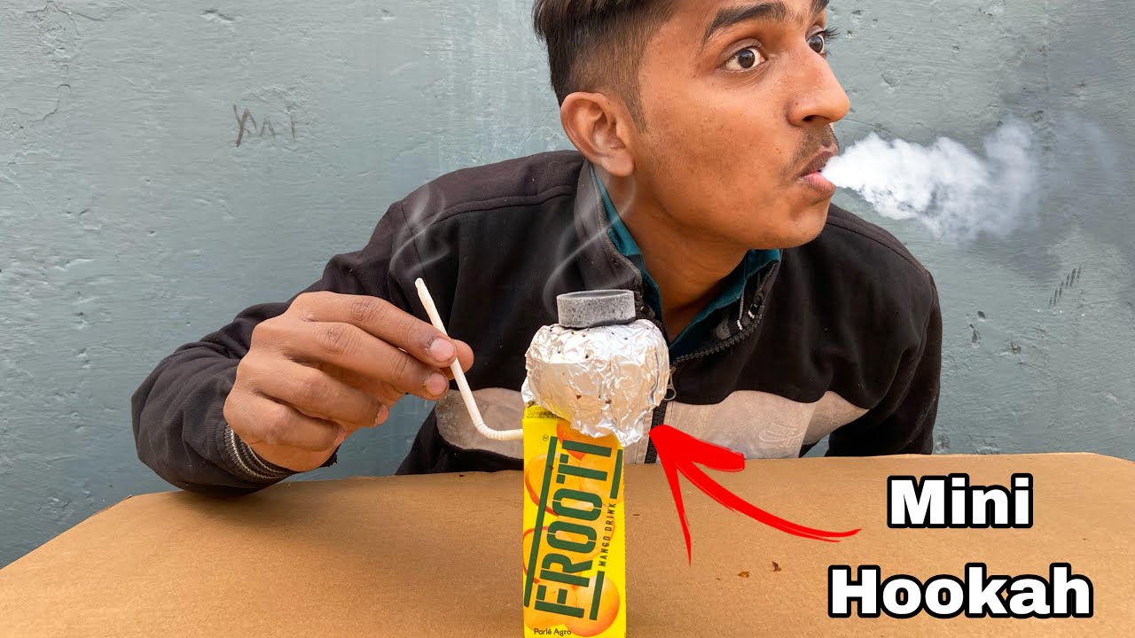 Mini Hookah How To Make a Hookah At Home With Frooti