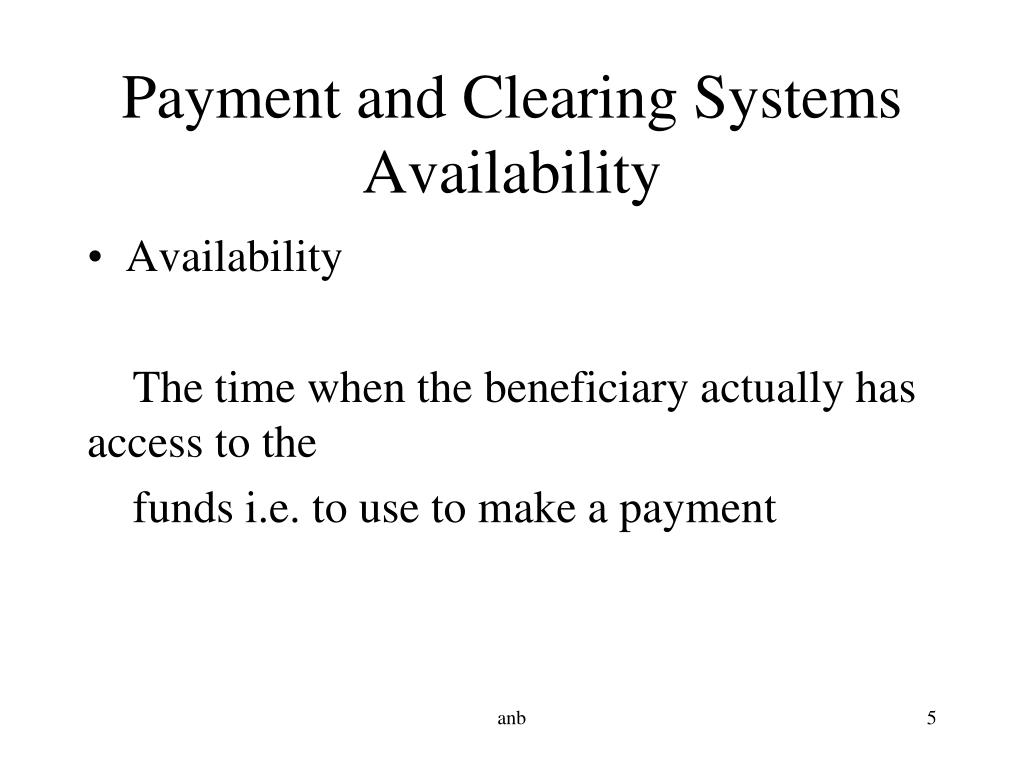 PPT Payment and Clearing Systems PowerPoint Presentation free
