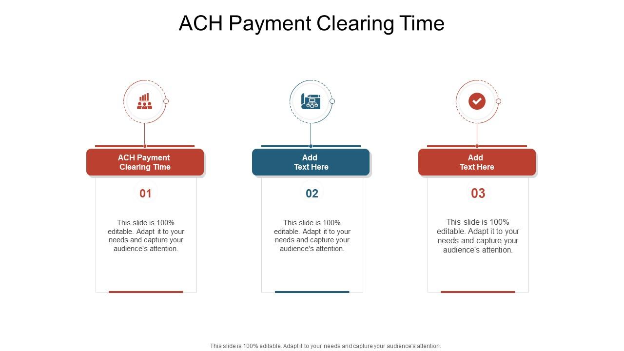 ACH Payment Clearing Time In Powerpoint And Google Slides Cpb PPT Slide
