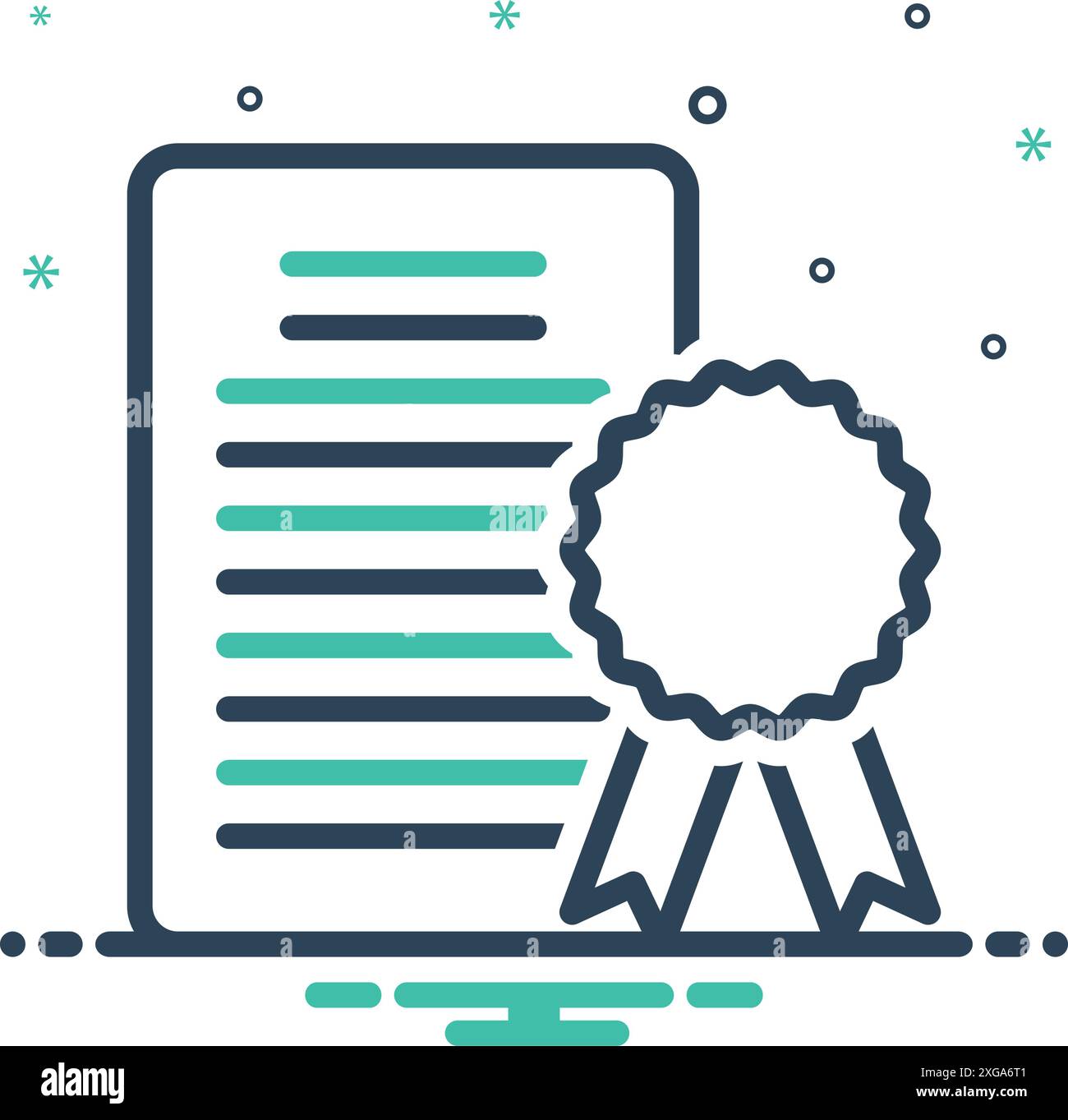 Icon for licensingcertificate Stock Vector Image Art Alamy