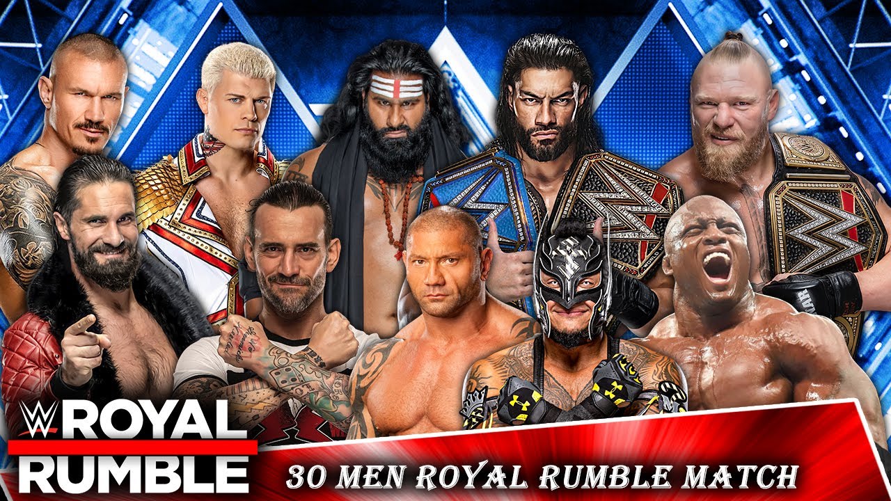 30 Men Royal Rumble Match WWE 2022 YouTube