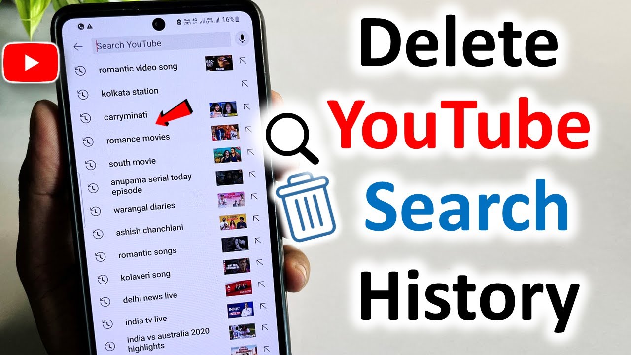 how to delete youtube search history youtube history kaise delete