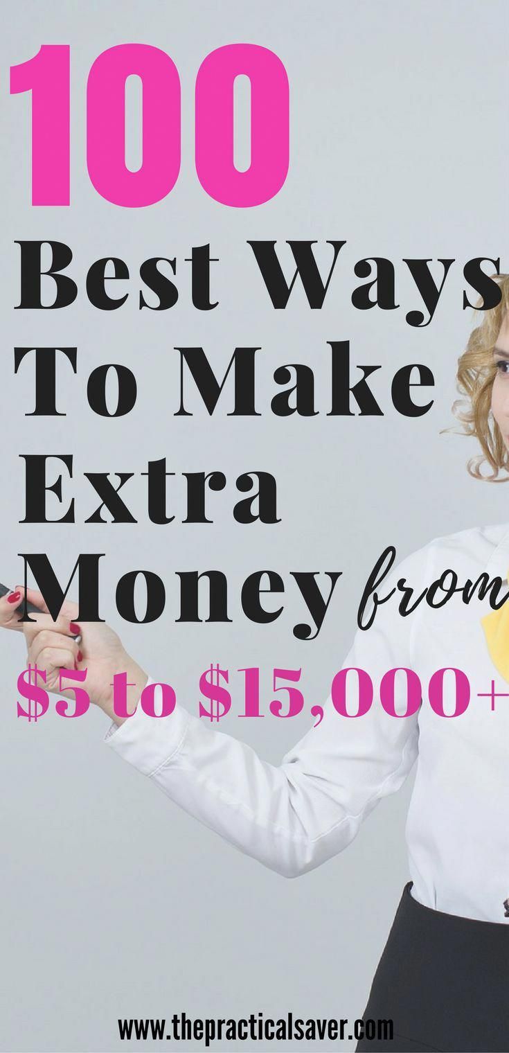 100 Ways to Earn Extra Money Fast Extra money Earn extra money Earn