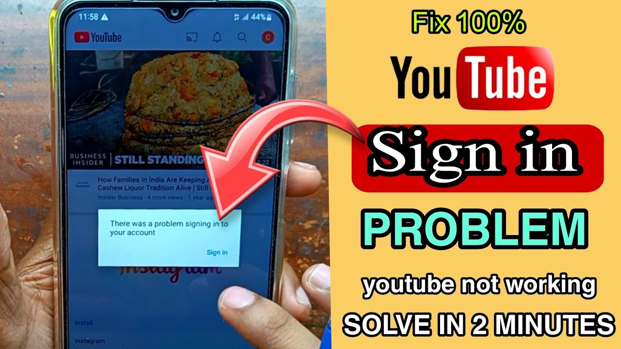 youtube sign in problem How to fix youtube there was a problem