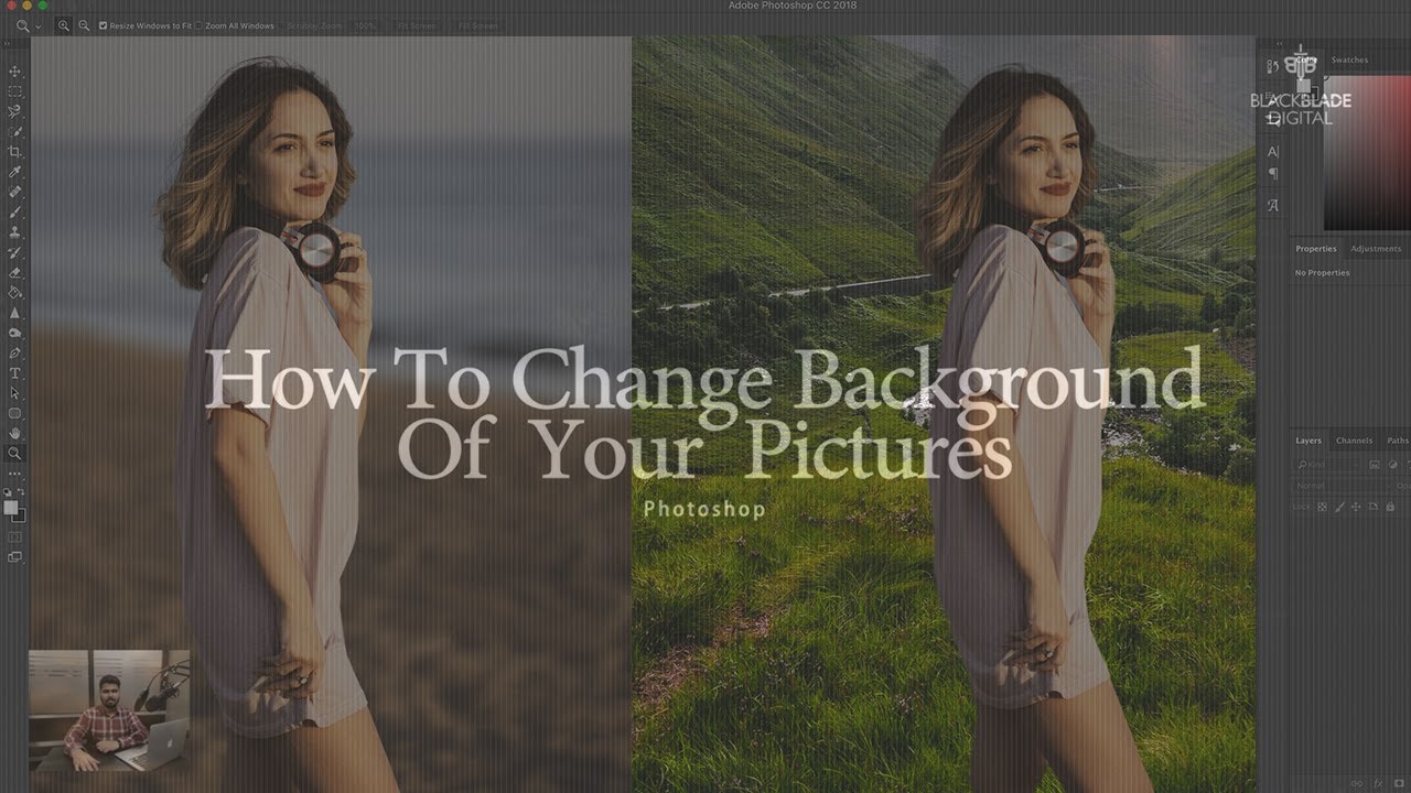 How To Change Background In Photoshop  Photoshop Tutorials For 