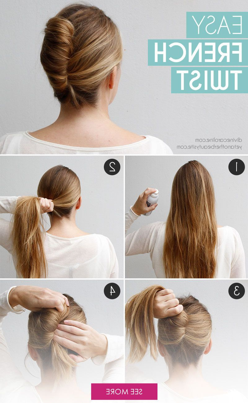 20 Photos Sleek French Knot Hairstyles with Curls