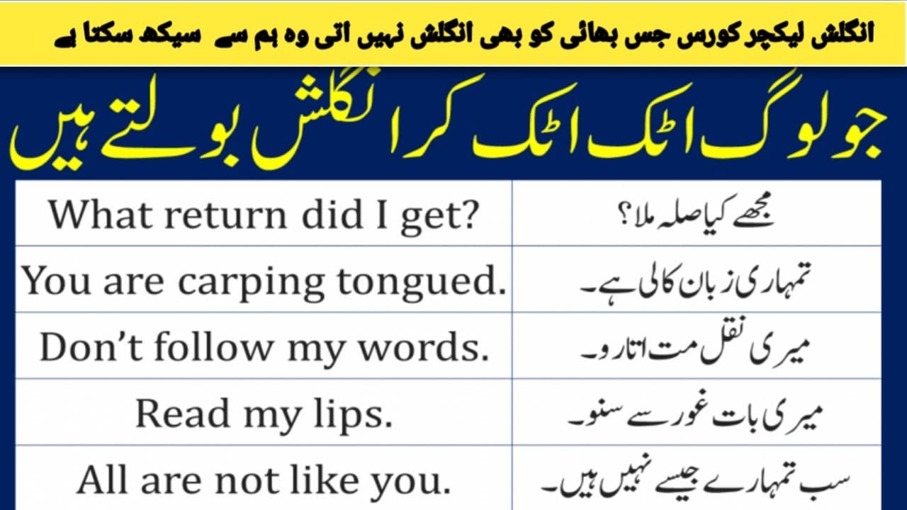 30 Days English Speaking Course Day 13 In Urdu Spoken English Course
