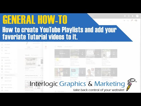 How to create a Playlist and Save Videos YouTube