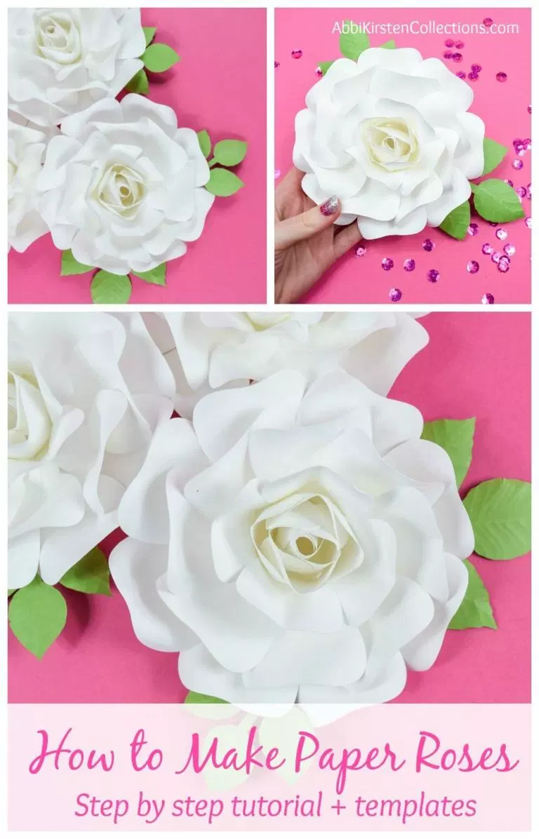How to Make Small Alora Paper Roses Abbi Kirsten Collections Paper