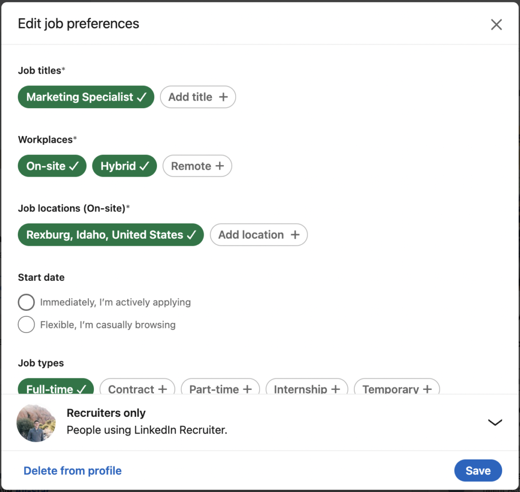 How To Remove Open To Work On LinkedIn Profile Hire Integrated