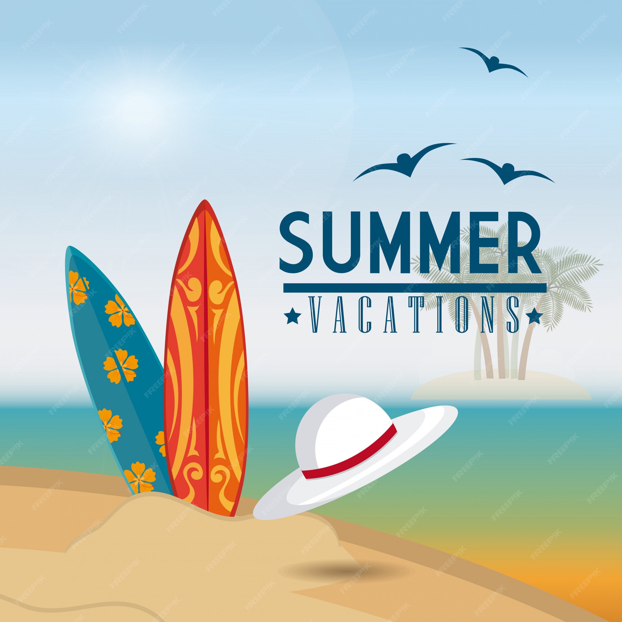 Premium Vector  Summer design