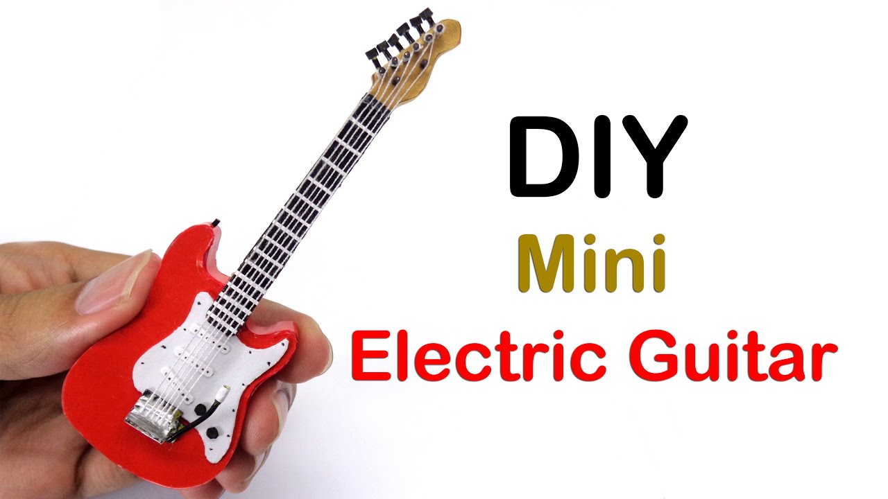 How to Make a Paper Guitar at Home DIY Miniature Electric Guitar