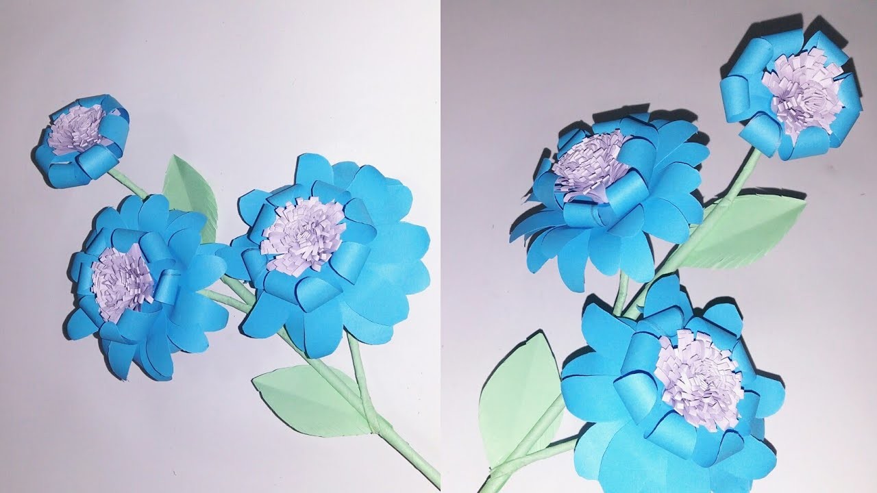 How to Make Beautiful Paper Flower Making Paper Flowers Step by Step
