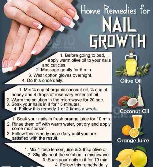 Home Remedies for Nail Growthtipit1 Olive Oil To promote growth it