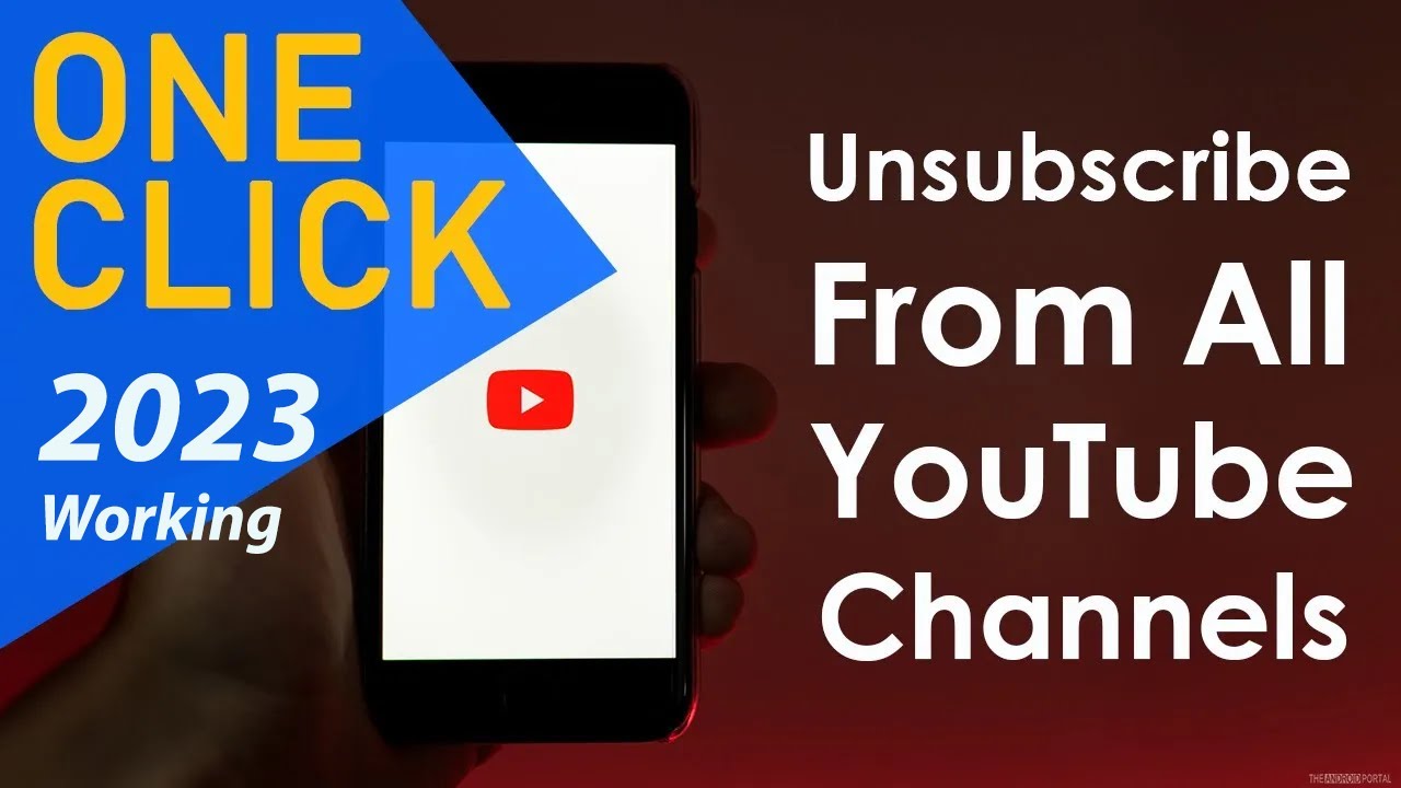 How To Unsubscribe All YouTube Channels in One Click Mass Unsubscribe
