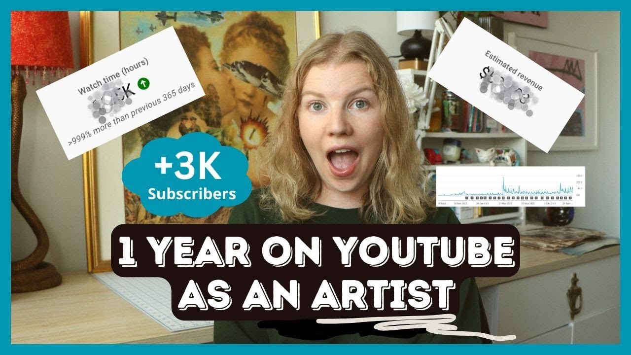 1 Year on Youtube as an Artist Start an Art Youtube Channel 6 Months