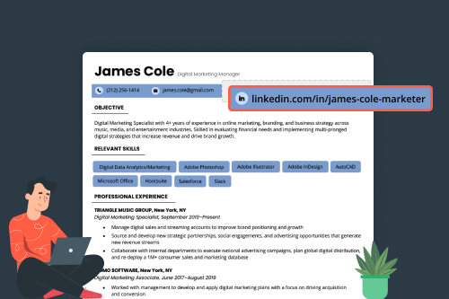 How to Add LinkedIn to Your Resume 13 Examples Free Logo