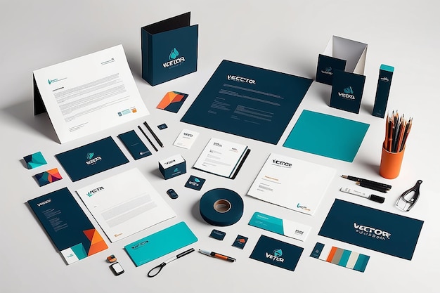Premium Photo Vector Brand Identity Design