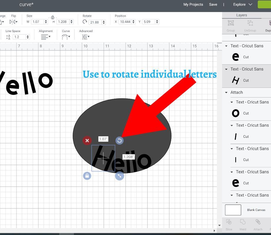 How to curve text in cricut design space on pc and ipad Artofit