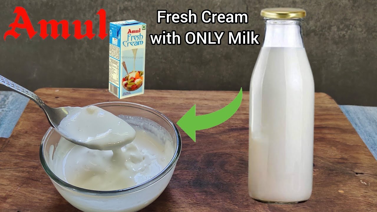 Homemade Fresh Cream How to make Fresh Cream from milk Fresh Cream