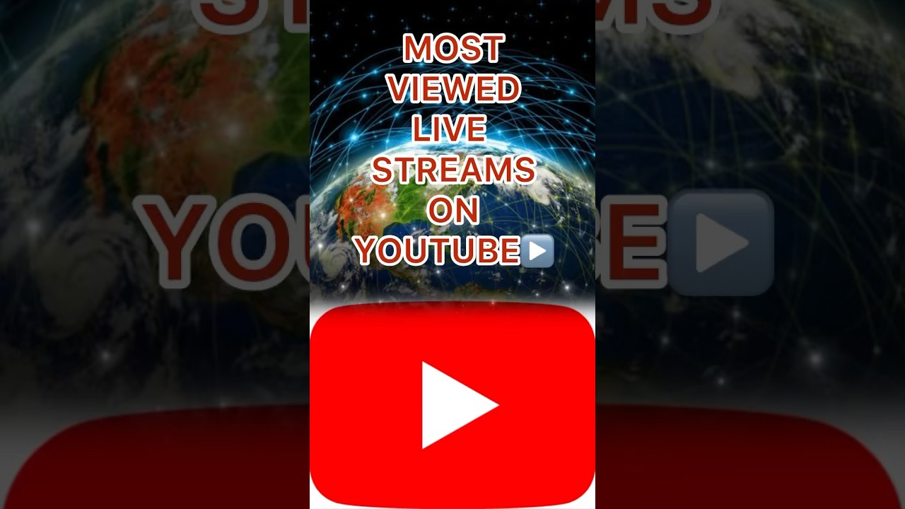 Most Viewed Live Streams on YouTube in the World india world isro