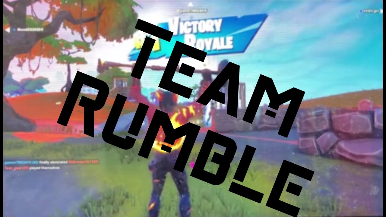 Playing first ever Team Rumble and winning in Fortnite YouTube