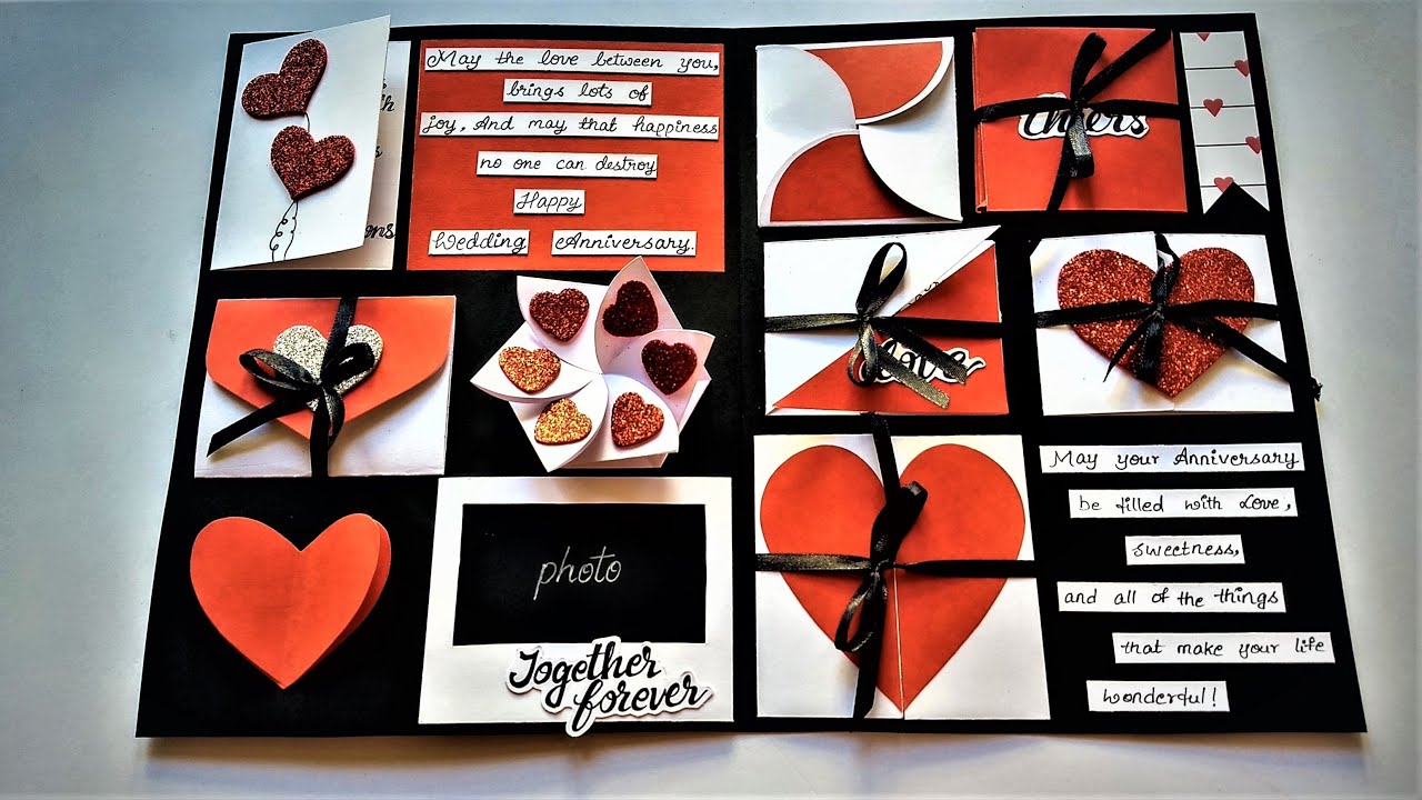 Beautiful Anniversary Card Special Handmade Anniversary card