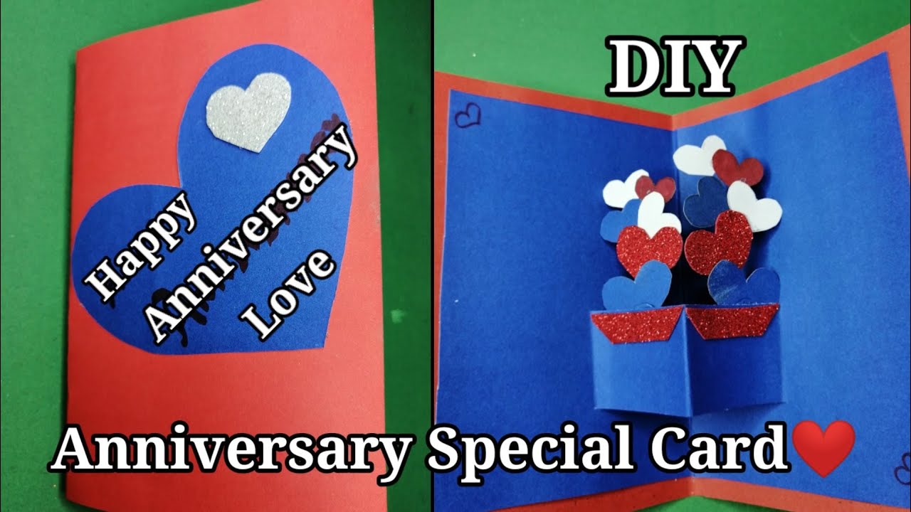 How To Make Anniversary Card Beautiful Handmade Anniversary Card