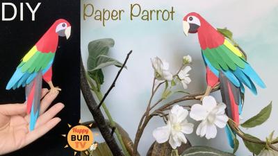 How to Craft a Parrot with Paper: Step-by-Step Video on Dailymotion