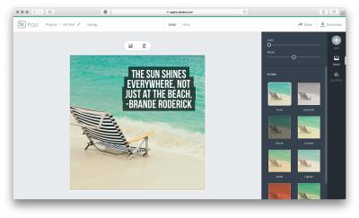 how to get licensed adobe stock into spark post android