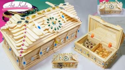 How to Make a Jewellery Box with Ice Cream Sticks: Watch on Dailymotion
