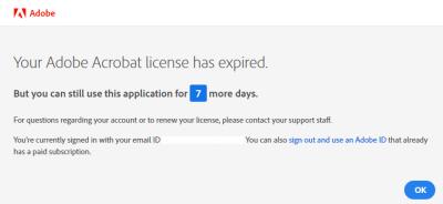 how long does my adobe stock license expire