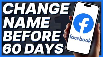 How to Change Facebook Name Before 60 Days (2015): A Quick Tutorial