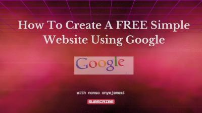 How to Make a Website on Google: Simple Tutorial on Dailymotion