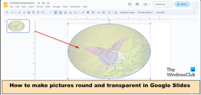 how to round images in google slides