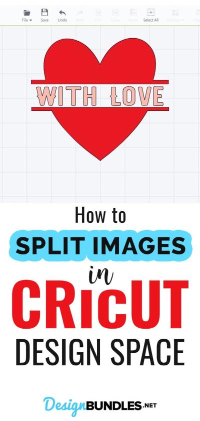 how to split a large image on cricut