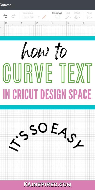 how to curve an image on cricut
