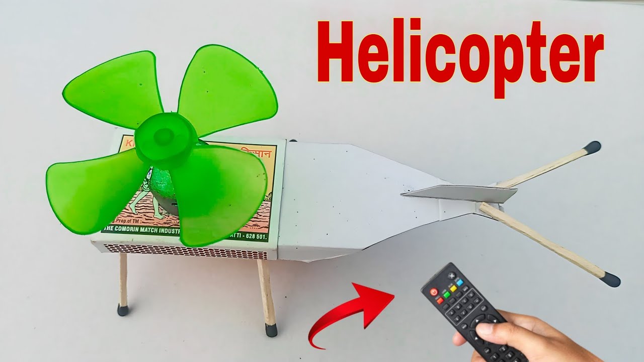 How to Make a Helicopter at Home DIY Helicopter Science Project