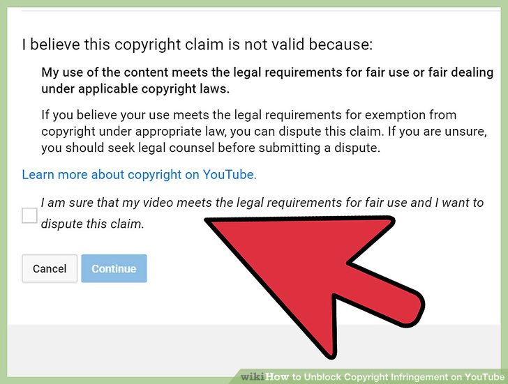 How to Unblock Copyright Infringement on YouTube with Pictures